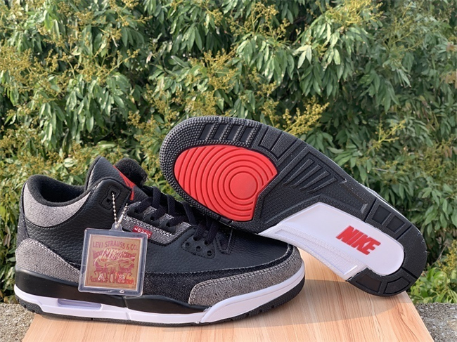 Women's Running weapon Air Jordan 3 Black shoes 0061